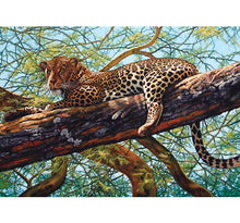 Cheetah up in the Tree is Wooden 1000 Piece Jigsaw Puzzle Toy For Adults and Kids