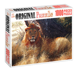 Lion Watching Wooden 1000 Piece Jigsaw Puzzle Toy For Adults and Kids