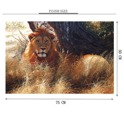 Lion Watching Wooden 1000 Piece Jigsaw Puzzle Toy For Adults and Kids