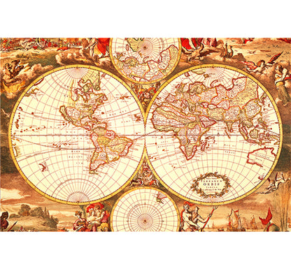 Solar World Map is Wooden 1000 Piece Jigsaw Puzzle Toy For Adults and Kids