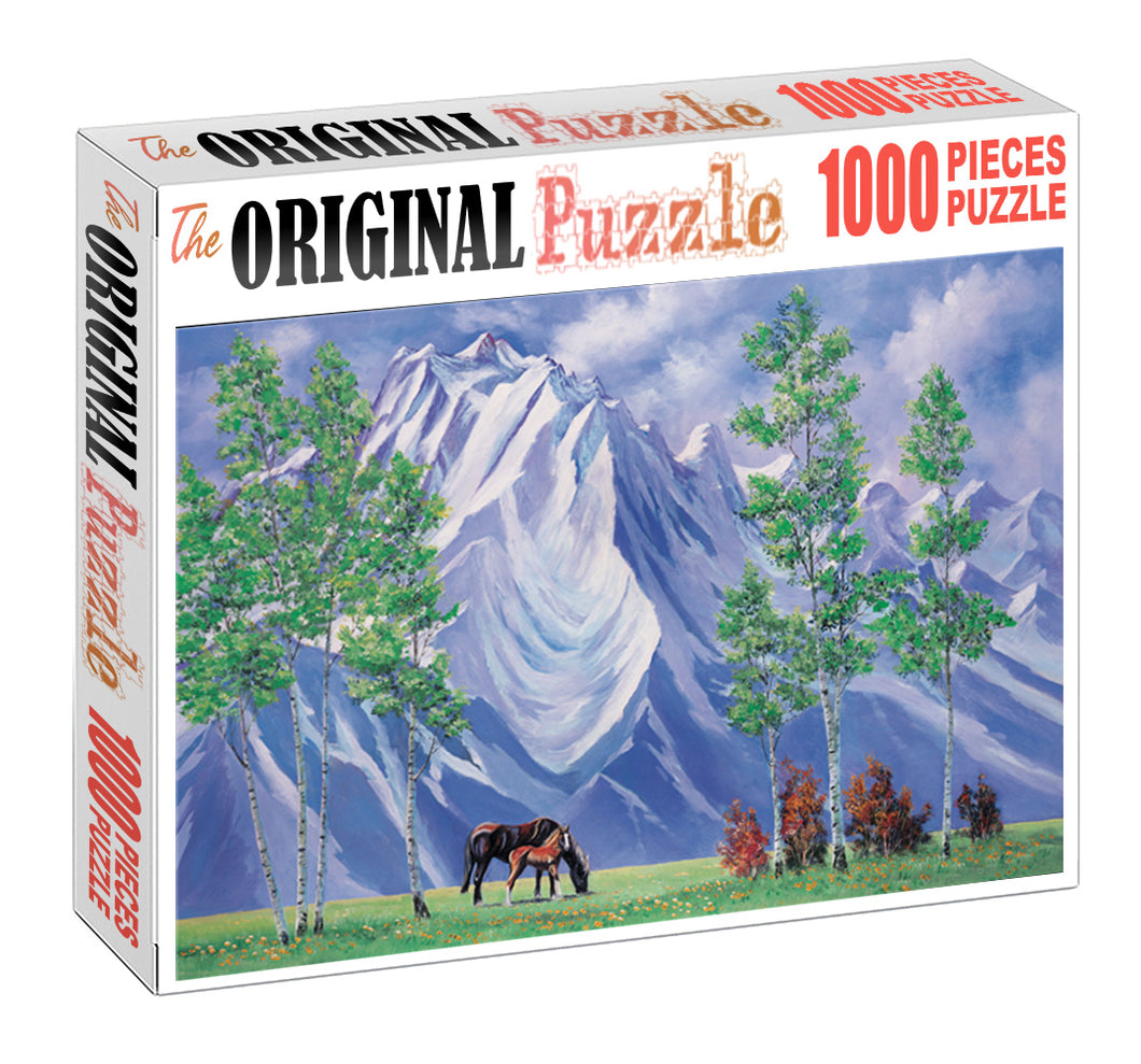 Quality Horse Breed is Wooden 1000 Piece Jigsaw Puzzle Toy For Adults and Kids