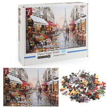 Paris Flower Street Wooden 1000 Piece Jigsaw Puzzle Toy For Adults and Kids