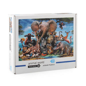 Animal World Wooden 1000 Piece Jigsaw Puzzle Toy For Adults and Kids