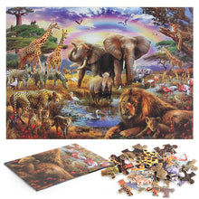 Beautiful Animal World Wooden 1000 Piece Jigsaw Puzzle Toy For Adults and Kids