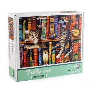Tally Cat Wooden 1000 Piece Jigsaw Puzzle Toy For Adults and Kids