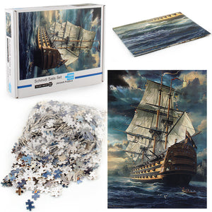 Schmidt Sail Set Wooden 1000 Piece Jigsaw Puzzle Toy For Adults and Kids