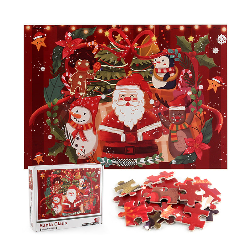 Santa Claus Wooden 1000 Piece Jigsaw Puzzle Toy For Adults and Kids