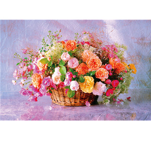 Rose Bucket is Wooden 1000 Piece Jigsaw Puzzle Toy For Adults and Kids