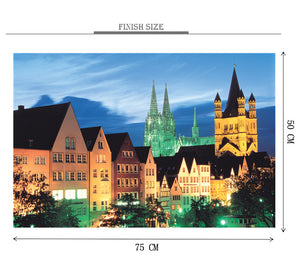 Old London City is Wooden 1000 Piece Jigsaw Puzzle Toy For Adults and Kids