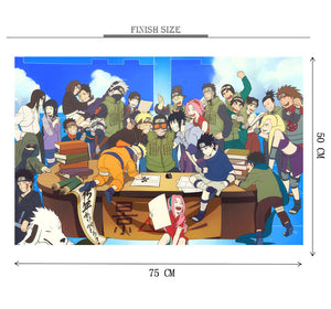 Naruto's Head Base is Wooden 1000 Piece Jigsaw Puzzle Toy For Adults and Kids