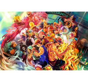 Luff and Ace The Fire Fist is Wooden 1000 Piece Jigsaw Puzzle Toy For Adults and Kids