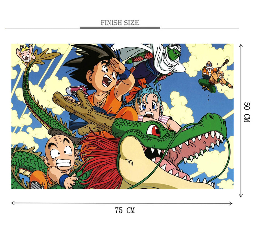 Gohan Dragon Ride Wooden 1000 Piece Jigsaw Puzzle Toy For Adults and Kids