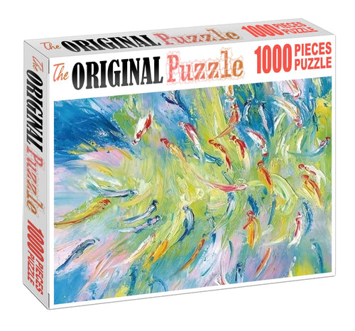 Abstract Fish Painting 1000 Piece Jigsaw Puzzle Toy For Adults and Kids