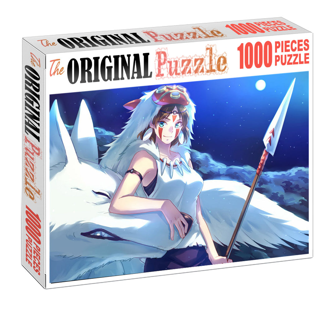 Alpha Wolf Anime Wooden 1000 Piece Jigsaw Puzzle Toy For Adults and Kids