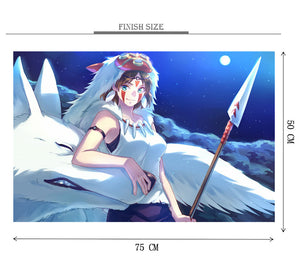 Alpha Wolf Anime Wooden 1000 Piece Jigsaw Puzzle Toy For Adults and Kids