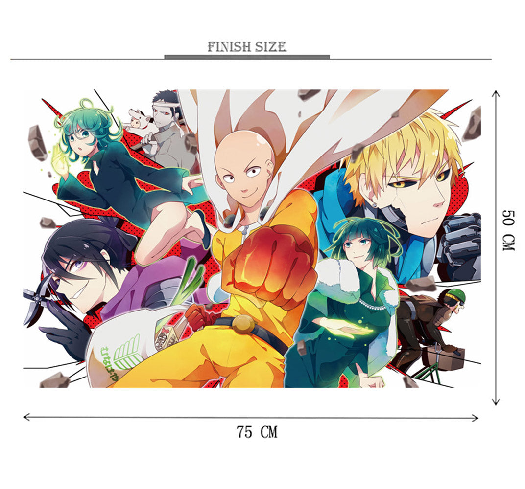 One-Punch Team is Wooden 1000 Piece Jigsaw Puzzle Toy For Adults and Kids