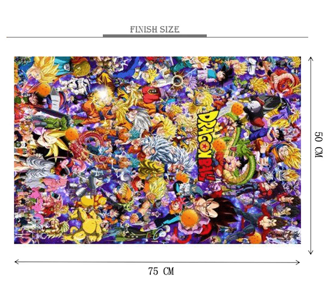 Dragon Ball Characters Wooden 1000 Piece Jigsaw Puzzle Toy For Adults and Kids