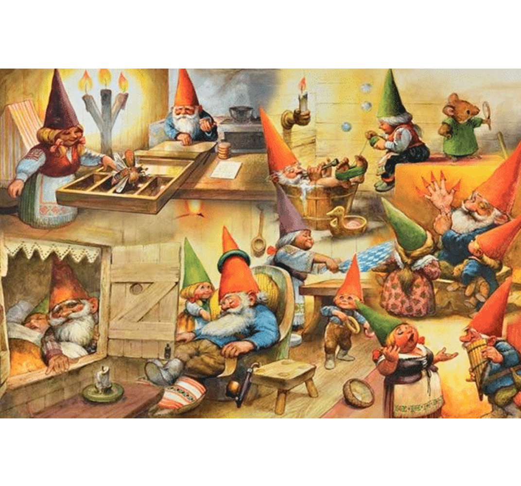 Goblins Partying Wooden 1000 Piece Jigsaw Puzzle Toy For Adults and Kids