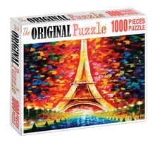 Brush Painting of Eiffel Tower Wooden 1000 Piece Jigsaw Puzzle Toy For Adults and Kids