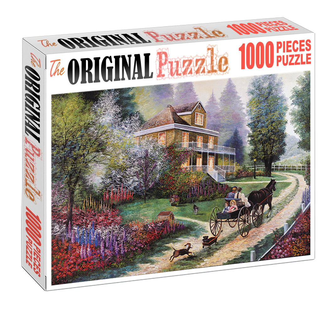 Retuning to Home is Wooden 1000 Piece Jigsaw Puzzle Toy For Adults and Kids