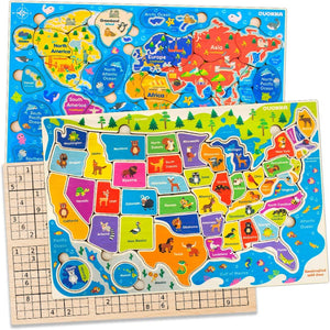 Educational World Map Puzzle For Adults