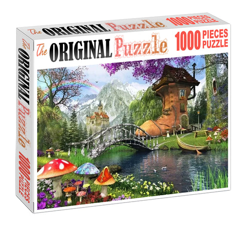 Shoe House Wooden 1000 Piece Jigsaw Puzzle Toy For Adults and Kids