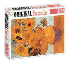 Sun Flower Pot is Wooden 1000 Piece Jigsaw Puzzle Toy For Adults and Kids