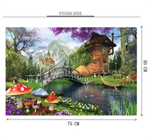 Shoe House Wooden 1000 Piece Jigsaw Puzzle Toy For Adults and Kids