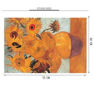 Sun Flower Pot is Wooden 1000 Piece Jigsaw Puzzle Toy For Adults and Kids