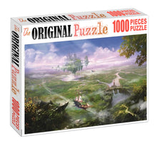 Fantasy Floating Castle Wooden 1000 Piece Jigsaw Puzzle Toy For Adults and Kids