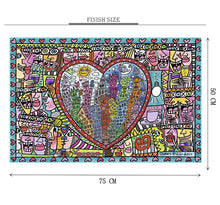 Heart of Smiles Wooden 1000 Piece Jigsaw Puzzle Toy For Adults and Kids