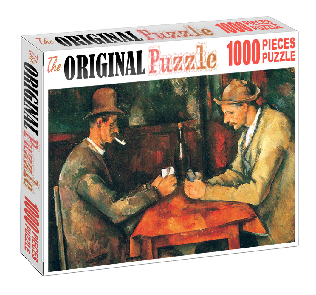 Men Gambling is Wooden 1000 Piece Jigsaw Puzzle Toy For Adults and Kids