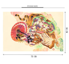 Goddess of Tiger Wooden 1000 Piece Jigsaw Puzzle Toy For Adults and Kids