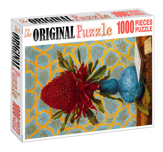 Wild Red Lilly is Wooden 1000 Piece Jigsaw Puzzle Toy For Adults and Kids