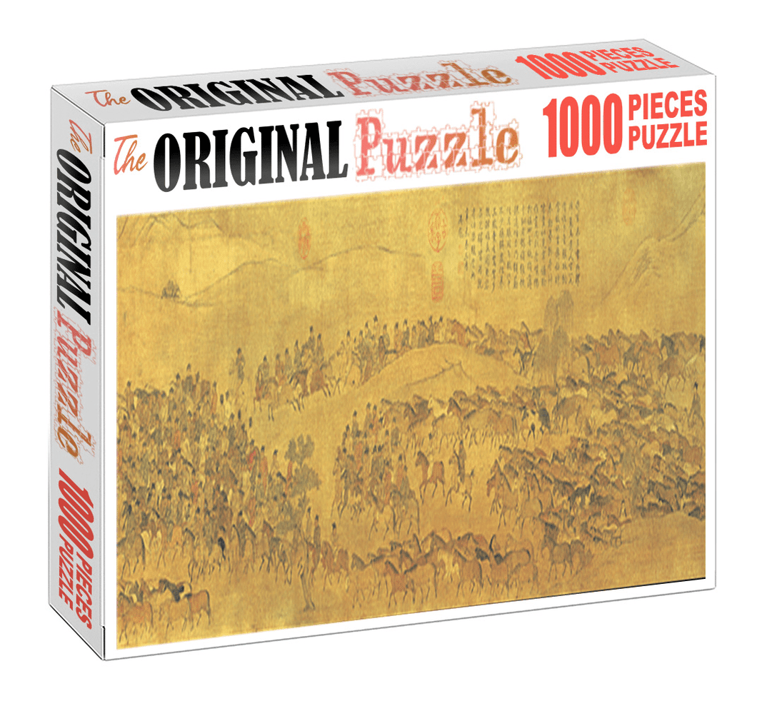 Ancient China 1 Wooden 1000 Piece Jigsaw Puzzle Toy For Adults and Kids