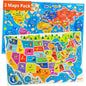 Educational World Map Puzzle For Adults