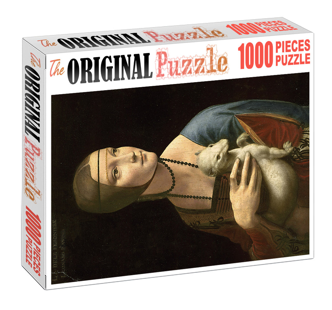 Lady of Lamb Wooden 1000 Piece Jigsaw Puzzle Toy For Adults and Kids