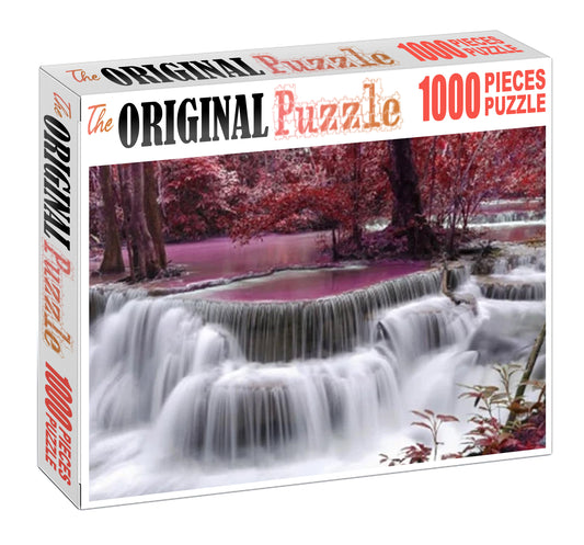 Red Milky River Wooden 1000 Piece Jigsaw Puzzle Toy For Adults and Kids