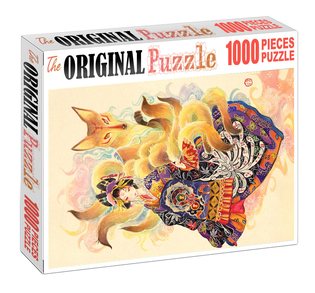 Fire Fox is Wooden 1000 Piece Jigsaw Puzzle Toy For Adults and Kids