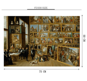 Large Painting Exhibition Wooden 1000 Piece Jigsaw Puzzle Toy For Adults and Kids