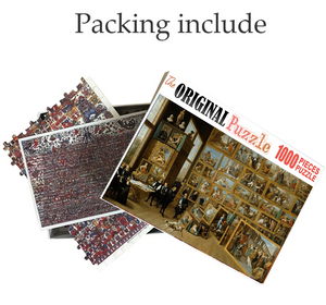 Large Painting Exhibition Wooden 1000 Piece Jigsaw Puzzle Toy For Adults and Kids