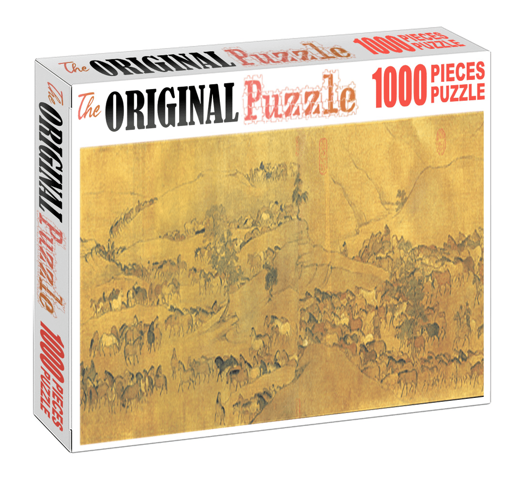 Ancient China 2 Wooden 1000 Piece Jigsaw Puzzle Toy For Adults and Kids