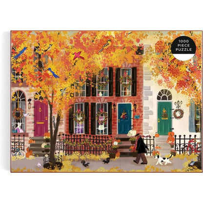Autumn In The Neighborhood Jigsaw Puzzle