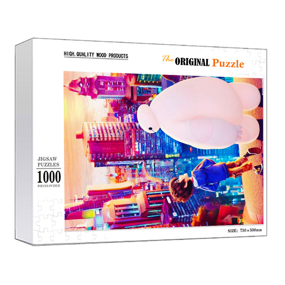Big Hero Wooden 1000 Piece Jigsaw Puzzle Toy For Adults and Kids