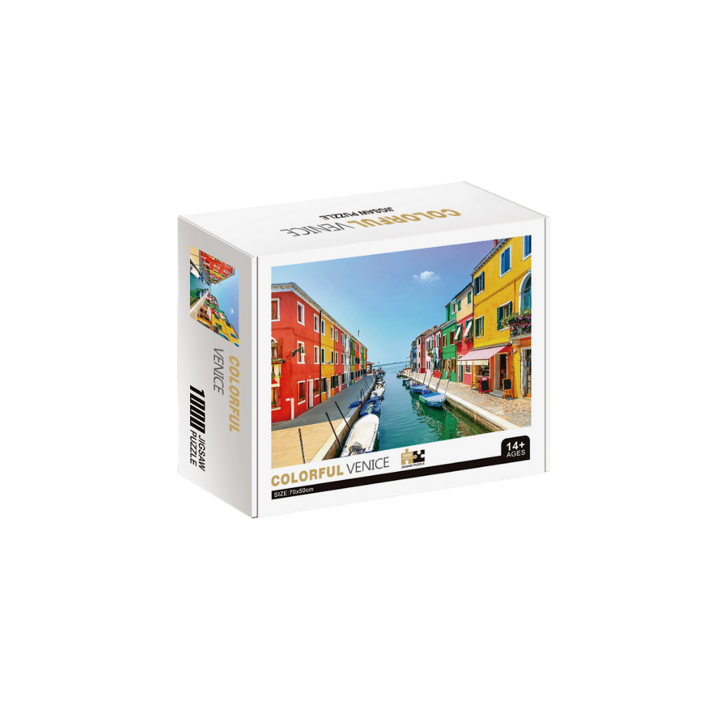 Colorful Venice Wooden 1000 Piece Jigsaw Puzzle Toy For Adults and Kids