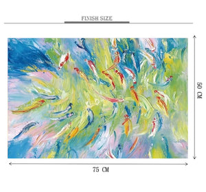 Abstract Fish Painting 1000 Piece Jigsaw Puzzle Toy For Adults and Kids