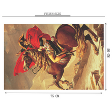 Napoleon Crossing the Alps Wooden 1000 Piece Jigsaw Puzzle Toy For Adults and Kids