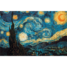 Starry Night By Vincent Van Gogh Wooden 1000 Piece Jigsaw Puzzle Toy For Adults and Kids