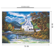 The Church Of Ramsau Wooden 1000 Piece Jigsaw Puzzle Toy For Adults and Kids