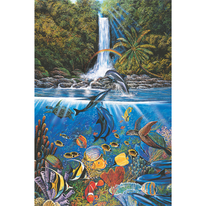 Animal Life From The Water Wooden 1000 Piece Jigsaw Puzzle Toy For Adults and Kids